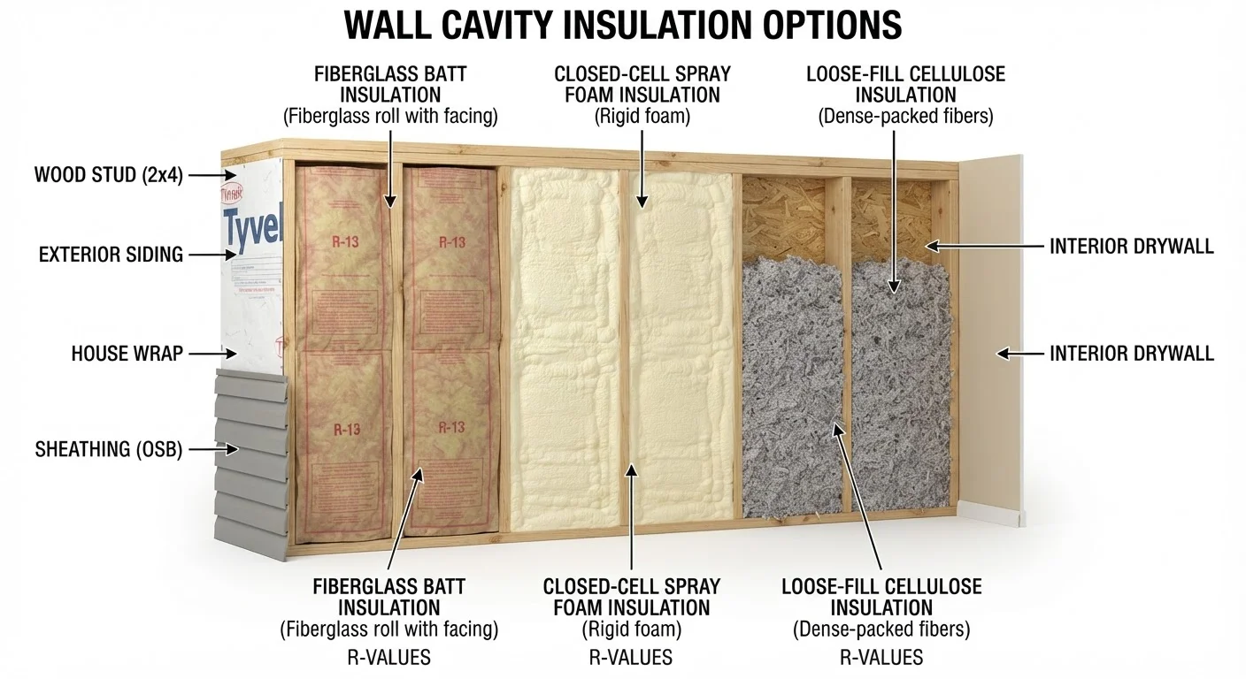 Home Insulation Options Decoded: Fiberglass, Spray Foam, and Cellulose Compared